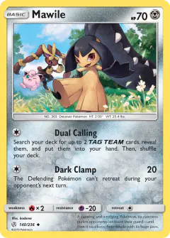 Mawile 140/236 Uncommon card from Cosmic Eclipse