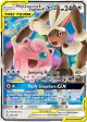 Mega Lopunny & Jigglypuff-GX 165/236 Rare Holo GX card from Cosmic Eclipse