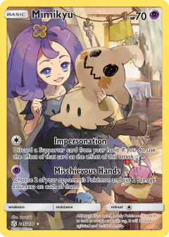 Mimikyu 245/236 Rare Secret card from Cosmic Eclipse