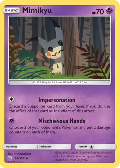 Mimikyu 96/236 Uncommon card from Cosmic Eclipse