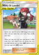 Misty & Lorelei 199/236 Uncommon card from Cosmic Eclipse