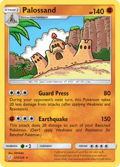 Palossand 127/236 Rare card from Cosmic Eclipse