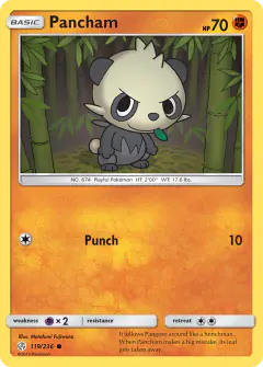 Pancham 119/236 Common card from Cosmic Eclipse