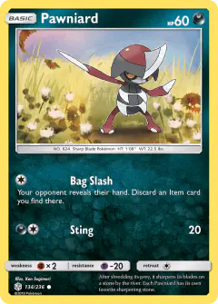 Pawniard 134/236 Common card from Cosmic Eclipse
