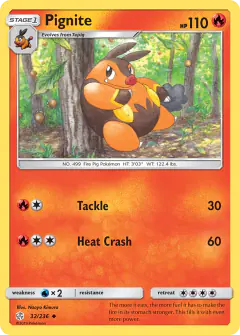 Pignite 32/236 Uncommon card from Cosmic Eclipse