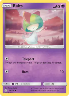 Ralts 80/236 Common card from Cosmic Eclipse