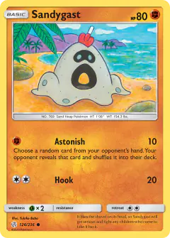 Sandygast 126/236 Common card from Cosmic Eclipse