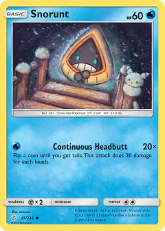 Snorunt 47/236 Common card from Cosmic Eclipse