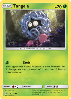 Tangela 5/236 Common card from Cosmic Eclipse
