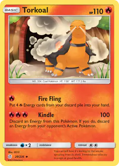 Torkoal 29/236 Uncommon card from Cosmic Eclipse