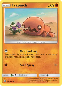 Trapinch 107/236 Common card from Cosmic Eclipse