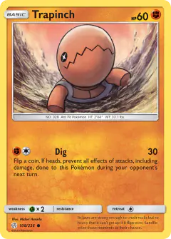 Trapinch 108/236 Common card from Cosmic Eclipse