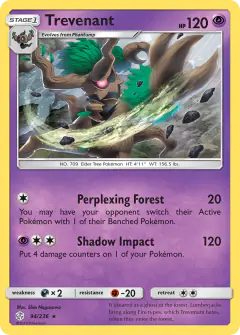 Trevenant 94/236 Rare card from Cosmic Eclipse