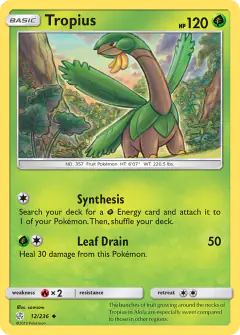 Tropius 12/236 Uncommon card from Cosmic Eclipse