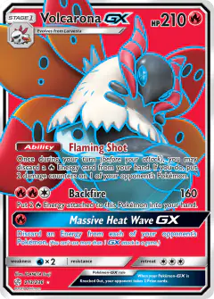 Volcarona-GX 213/236 Rare Ultra card from Cosmic Eclipse