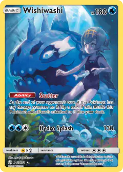 Wishiwashi 240/236 Rare Secret card from Cosmic Eclipse