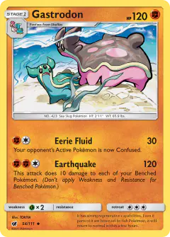 Gastrodon 54/111 Uncommon card from Crimson Invasion