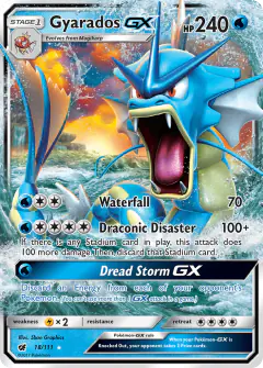 Gyarados-GX 18/111 Rare Holo GX card from Crimson Invasion