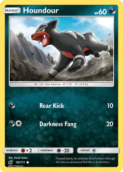 Houndour 58/111 Common card from Crimson Invasion
