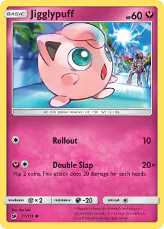 Jigglypuff 71/111 Common card from Crimson Invasion