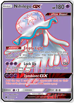 Nihilego-GX 103/111 Rare Ultra card from Crimson Invasion