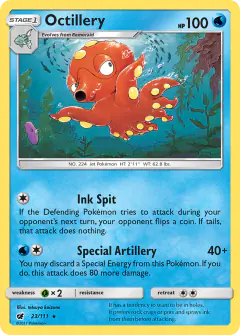 Octillery 23/111 Rare card from Crimson Invasion