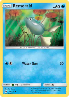 Remoraid 22/111 Common card from Crimson Invasion