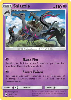 Salazzle 47/111 Rare Holo card from Crimson Invasion