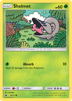 Shelmet 8/111 Common card from Crimson Invasion