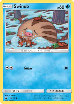 Swinub 19/111 Common card from Crimson Invasion