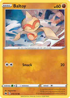 Baltoy 070/159 Common card from Crown Zenith