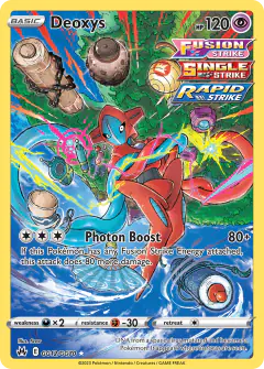 Deoxys GG12/GG70 Trainer Gallery Rare Holo card from Crown Zenith
