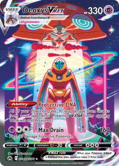 Deoxys VMAX GG45/GG70 Rare Holo VMAX card from Crown Zenith