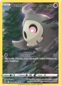 Duskull GG28/GG70 Trainer Gallery Rare Holo card from Crown Zenith