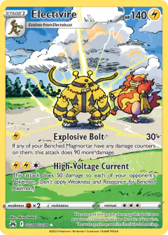 Electivire GG08/GG70 Trainer Gallery Rare Holo card from Crown Zenith
