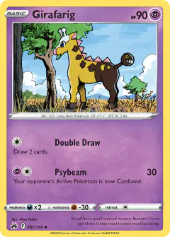 Girafarig 061/159 Uncommon card from Crown Zenith