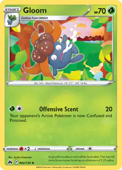 Gloom 002/159 Uncommon card from Crown Zenith