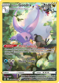 Hisuian Goodra GG21/GG70 Trainer Gallery Rare Holo card from Crown Zenith