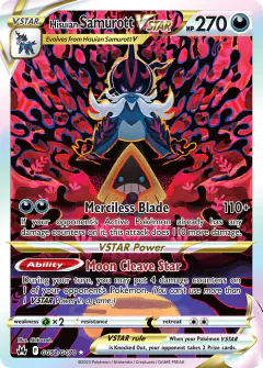 Hisuian Samurott VSTAR GG52/GG70 Rare Holo VSTAR card from Crown Zenith