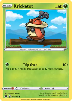 Kricketot 010/159 Common card from Crown Zenith