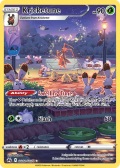 Kricketune GG02/GG70 Trainer Gallery Rare Holo card from Crown Zenith