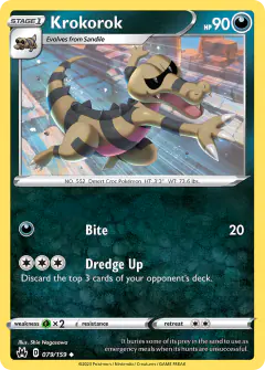Krokorok 079/159 Uncommon card from Crown Zenith