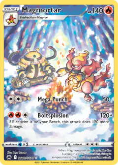 Magmortar GG03/GG70 Trainer Gallery Rare Holo card from Crown Zenith