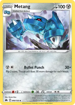 Metang 090/159 Uncommon card from Crown Zenith