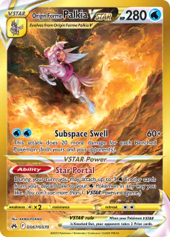 Origin Forme Palkia VSTAR GG67/GG70 Rare Secret card from Crown Zenith