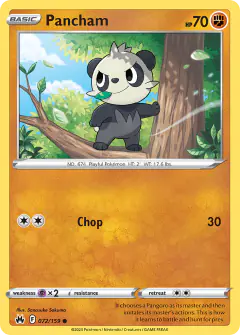 Pancham 072/159 Common card from Crown Zenith