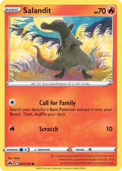 Salandit 027/159 Common card from Crown Zenith