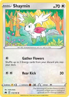 Shaymin 115/159 Uncommon card from Crown Zenith