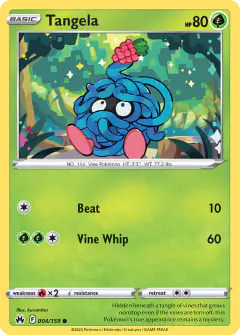 Tangela 004/159 Common card from Crown Zenith