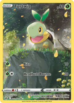 Turtwig GG31/GG70 Trainer Gallery Rare Holo card from Crown Zenith